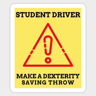 Student Driver Sticker